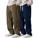 Pinkmint Mens Poly-Lycra Loose Fit Trousers Korean-Style