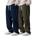 Pinkmint Mens Poly-Lycra Loose Fit Trousers Korean-Style