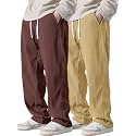 Pinkmint Mens Poly-Lycra Loose Fit Trousers Korean-Style