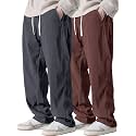 Pinkmint Mens Poly-Lycra Loose Fit Trousers Korean-Style