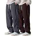 Pinkmint Mens Poly-Lycra Loose Fit Trousers Korean-Style