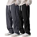 Pinkmint Mens Poly-Lycra Loose Fit Trousers Korean-Style