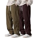 Pinkmint Mens Poly-Lycra Loose Fit Trousers Korean-Style