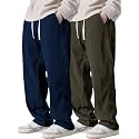 Pinkmint Mens Poly-Lycra Loose Fit Trousers Korean-Style