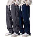 Pinkmint Mens Poly-Lycra Loose Fit Trousers Korean-Style