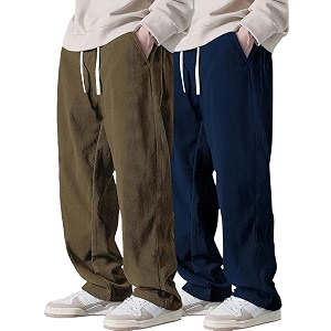 Pinkmint Mens Stretchable Ribbed Track Pants