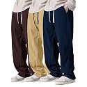 Pinkmint Mens Stretchable Ribbed Track Pants 