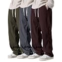 Pinkmint Mens Stretchable Ribbed Track Pants 