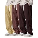 Pinkmint Mens Stretchable Ribbed Track Pants 
