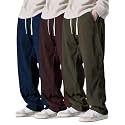 Pinkmint Mens Stretchable Ribbed Track Pants 