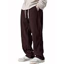 Pinkmint Mens Stretchable Ribbed Track Pants 