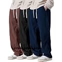 Pinkmint Mens Stretchable Ribbed Track Pants 