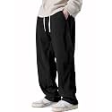 Pinkmint Mens Stretchable Ribbed Track Pants 