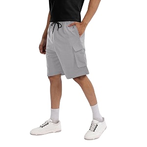 Pinkmint Mens Cotton Lycra Yoga Short Men