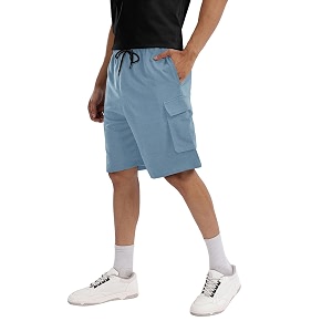 Pinkmint Mens Cotton Lycra Yoga Short Men