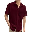 Pinkmint Popcorn Shirt for Men Soild Slim
