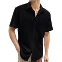 Pinkmint Popcorn Shirt for Men Soild Slim