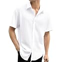 Pinkmint Popcorn Shirt for Men Soild Slim