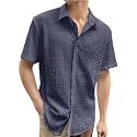 Pinkmint Popcorn Shirt for Men Soild Slim