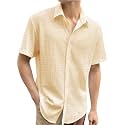 Pinkmint Popcorn Shirt for Men Soild Slim