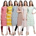 Pinkmint Printed Kurti for Women39s ll Straight