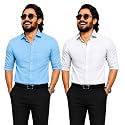 Pinkmint Shirt for Men Cotton Soild Shirt