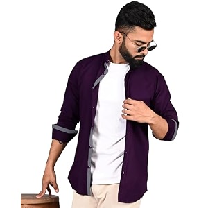 Pinkmint Shirt for Men Cotton Spread Collar