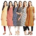Pinkmint Women39s Crepe Digital Print Straight Kurta
