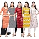 Pinkmint Women39s Crepe Digital Print Straight Kurta
