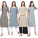 Pinkmint Women39s Crepe Digital Print Straight Kurta