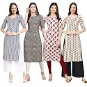 Pinkmint Women39s Crepe Digital Print Straight Kurta
