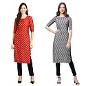 Pinkmint Women39s Crepe Digital Print Straight Kurta