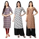 Pinkmint Women39s Crepe Digital Print Straight Kurta