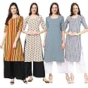 Pinkmint Women39s Crepe Digital Print Straight Kurta