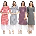 Pinkmint Women39s Crepe Digital Print Straight Kurta
