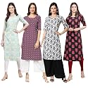 Pinkmint Women39s Crepe Digital Print Straight Kurta