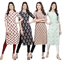 Pinkmint Women39s Crepe Digital Print Straight Kurta