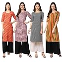 Pinkmint Women39s Crepe Digital Print Straight Kurta