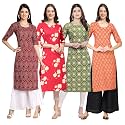 Pinkmint Women39s Crepe Digital Print Straight Kurta