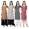 Pinkmint Women39s Crepe Digital Print Straight Kurta