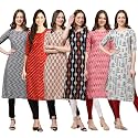 Pinkmint Women39s Crepe Digital Print Straight Kurta