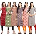 Pinkmint Women39s Crepe Digital Print Straight Kurta