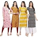 Pinkmint Women39s Crepe Digital Print Straight Kurta