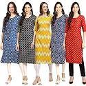 Pinkmint Women39s Crepe Digital Print Straight Kurta