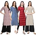 Pinkmint Women39s Crepe Digital Print Straight Kurta