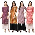 Pinkmint Women39s Crepe Digital Print Straight Kurta