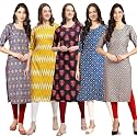 Pinkmint Women39s Crepe Digital Print Straight Kurta