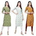 Pinkmint Women39s Crepe Digital Print Straight Kurta