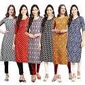 Pinkmint Women39s Crepe Digital Print Straight Kurta