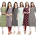 Pinkmint Women39s Crepe Digital Print Straight Kurta